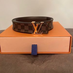 Mini Damier Ebene LV Initiales Belt
